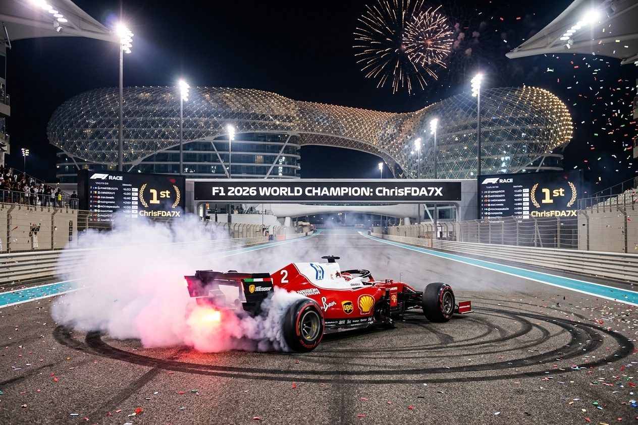 ChrisFDA7X · Campeón Temporada II · Yas Marina
